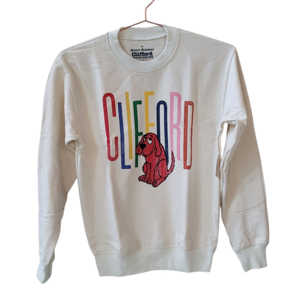 Desert Dreamer Clifford The Big Red Dog Graphic Sweatshirt Size XS